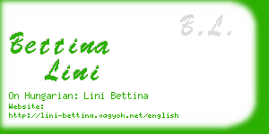 bettina lini business card